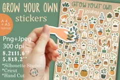 GROW YOUR OWN Stickers |Png/Jpeg Print and cut Product Image 1