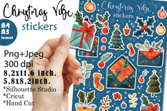 Christmas Vibe Stickers |Png/Jpeg Print and cut Product Image 1