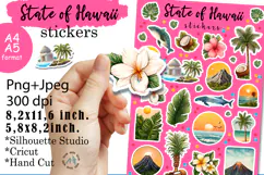 State of Hawaii Stickers |Stickers PNG|JPEG Product Image 1