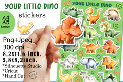 Your Little Dino Stickers |Stickers PNG|JPEG Product Image 1