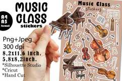 Stickers for Music Teacher |Stickers PNG|JPEG Product Image 1