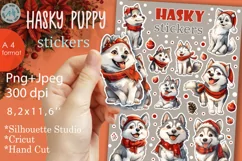 Hasky Puppy Stickers |Png/Jpeg for dogs Product Image 1