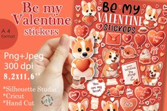 Romantic Valentine Sticker Set - PNG Files for Love Product Image 1