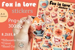 Romantic Valentine Sticker Set - PNG Files for Love Product Image 1