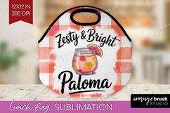 Paloma Cocktail Lunch Bag Summer Drink Lunch Bug PNG Product Image 1