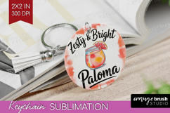 Paloma Cocktail Keychain PNG Summer Drink Keychain Product Image 1