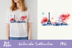 Paris Fireworks Clipart Eiffel Tower Celebration PNG Product Image 1