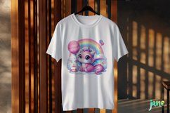 Pastel Baby Dragon Sublimation Clipart Product Image 2