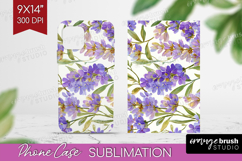 Pastel Flowers Phone Case PNG - Summer Case PNG Sublimation Product Image 1