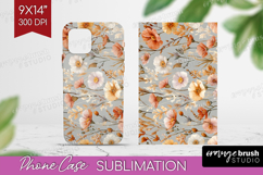 Pastel Flowers Phone Case PNG - Summer Case PNG Sublimation Product Image 1