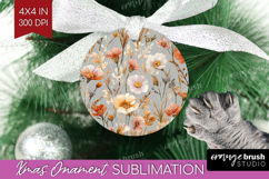 Pastel Flowers Ornament PNG - Summer PNG Sublimation Product Image 1