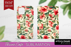 Pastel Flowers Phone Case PNG - Summer Case PNG Sublimation Product Image 1