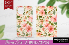 Pastel Flowers Phone Case PNG - Summer Case PNG Sublimation Product Image 1