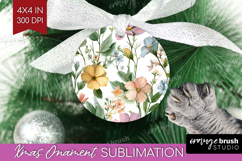 Pastel Flowers Ornament PNG - Summer PNG Sublimation Product Image 1