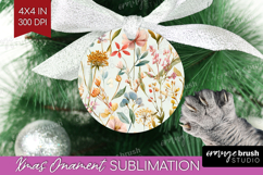 Pastel Flowers Ornament PNG - Summer PNG Sublimation Product Image 1