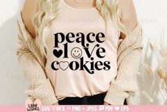 Peace love cookies, be kind, png svg for cricut Product Image 3