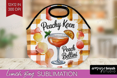 Peach Bellini Cocktail Lunch Bag Summer Drink Lunch Bug PNG Product Image 1