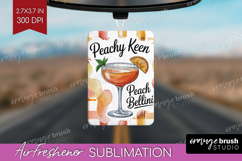 Peach Bellini Cocktail Air Freshener PNG Summer Drink PNG Product Image 1