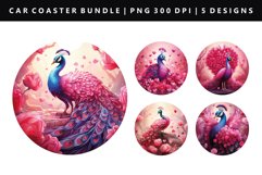 Loving Bird Keychain And Car Coaster Sublimation Bundle Product Image 4
