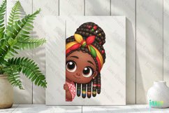 Peeking African American Little Girl Product Image 2