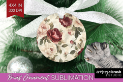 Peony Flowers Ornament PNG - Floral PNG Sublimation Product Image 1
