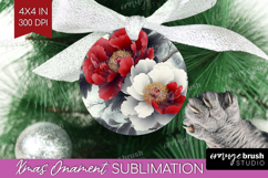 Peony Flowers Ornament PNG - Floral PNG Sublimation Product Image 1