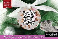 Mothers Day Quote Ornament PNG - Floral PNG Sublimation Product Image 1