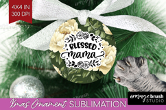 Mothers Day Quote Ornament PNG - Floral PNG Sublimation Product Image 1