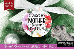 Mothers Day Quote Ornament PNG - Floral PNG Sublimation Product Image 1