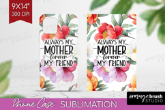 Mothers Day Quote Phone Case PNG - Floral Case PNG Product Image 1