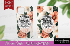 Mothers Day Quote Phone Case PNG - Floral Case PNG Product Image 1