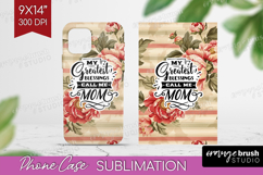 Mothers Day Quote Phone Case PNG - Floral Case PNG Product Image 1