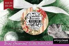 Mothers Day Quote Ornament PNG - Floral PNG Sublimation Product Image 1