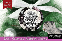 Mothers Day Quote Ornament PNG - Floral PNG Sublimation Product Image 1