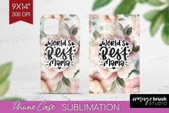 Mothers Day Quote Phone Case PNG - Floral Case PNG Product Image 1