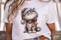 Whimsical Christmas Cats Clipart Product Image 5