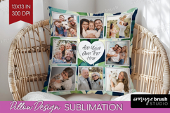 Eucalyptus Photo Pillow PNG - Botanical Picture Frame Pillow Product Image 1