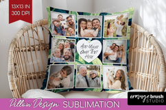 Eucalyptus Photo Pillow PNG - Botanical Picture Frame Pillow Product Image 1