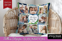 Eucalyptus Photo Pillow PNG - Botanical Picture Frame Pillow Product Image 1