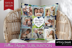Eucalyptus Photo Pillow PNG - Botanical Picture Frame Pillow Product Image 1