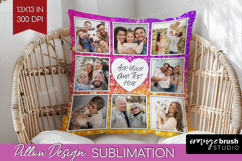 Glitter Photo Pillow PNG - Sparkle Picture Frame Pillow Product Image 1