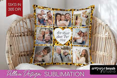 Glitter Photo Pillow PNG - Sparkle Picture Frame Pillow Product Image 1