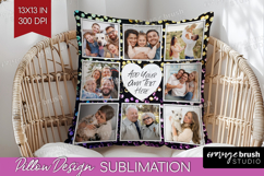 Glitter Photo Pillow PNG - Sparkle Picture Frame Pillow Product Image 1