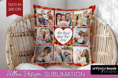 Glitter Photo Pillow PNG - Sparkle Picture Frame Pillow Product Image 1