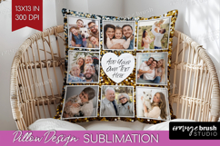 Glitter Photo Pillow PNG - Sparkle Picture Frame Pillow Product Image 1
