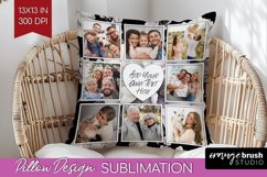 Flowers Photo Pillow PNG - Floral Picture Frame Pillow Cover Product Image 1