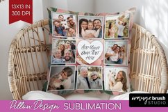 Flowers Photo Pillow PNG - Floral Picture Frame Pillow Cover Product Image 1