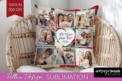 Poinsettia Christmas Photo Pillow PNG - Christmas Poinsettia Product Image 1