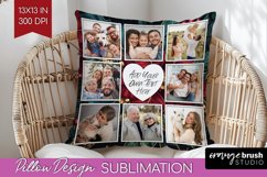Poinsettia Christmas Photo Pillow PNG - Christmas Poinsettia Product Image 1