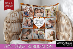 Rose Gold Photo Pillow PNG - Abstract Picture Frame Pillow Product Image 1